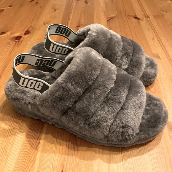 UGG Oh Yeah Slingback Slides Platform Puff Sandals Slippers - Picture 6 of 13